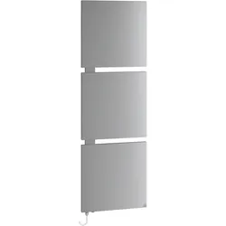 Kermi Design-Elektroheizkörper „Signo“ in glanzsilber Metallic