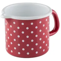 RIESS Schnabeltopf pünktchenrot 12cm 1l (0040-077)