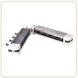 LITTLE BALANCE 8502 Wing & Cheese Duo 1200 Raclette mit Stein 360 ° drehbar für 8 Personen schwarz/weiß