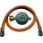TGO Anschlußgarnitur Standard Flasche 1/4“ 50mbar Druckminderer Gasgrill Gas