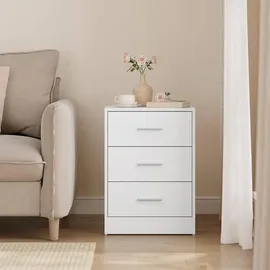 Woltu Nachttisch, Weiß,