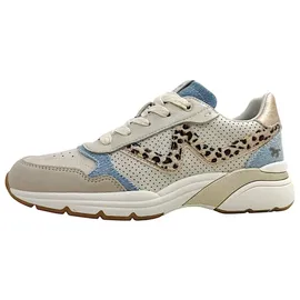 Mustang Sneaker in Beige/Blau - Gr.: 37 EU