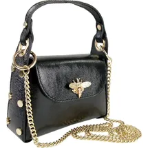 toscanto Umhängetasche Leder Black