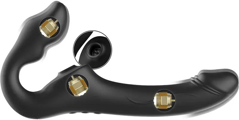 IBIZA - FERNBEDIENUNG, RIEMENLOSER VIBRATOR, 3 MOTOREN, 1000 KOMBINATIONEN.