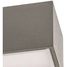 ARCCHIO LED-Außenwandlampe Lengo, 50 cm, 1-flg., grau / grau