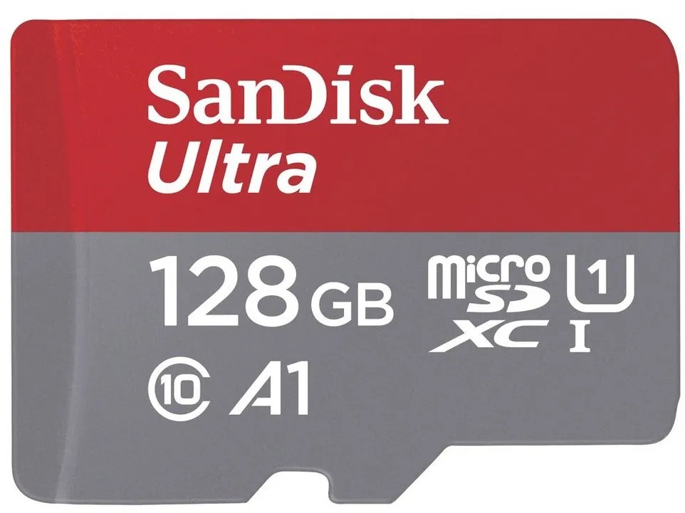 Sandisk SanDisk Ultra + Adapter microSDXC-Karte 128 GB A1 Application Perform Speicherkarte (128 GB)