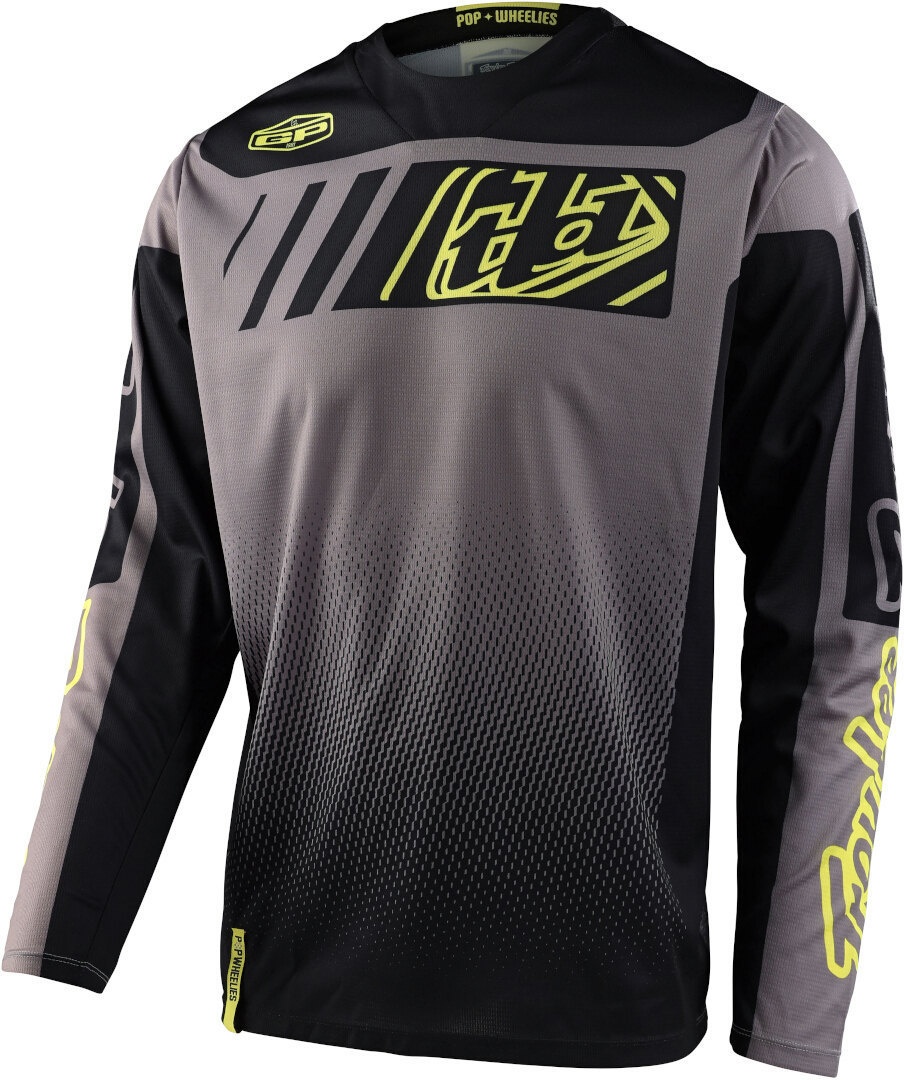 Troy Lee Designs GP Gear Icon Motorcross Jersey, zwart-grijs, 2XL Voorman