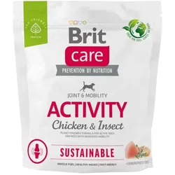 BRIT CARE Dog Sustainable Activity chicken insekt für aktive erwachsene Hunde mit Huhn und Insekten 1kg