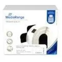 MediaRange Schriftband 29x90mm schwarz/weiß Brother DK-11201)