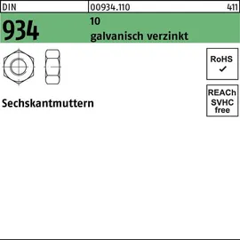 F. REYHER Nchfg. GmbH & Co. KG Sechskantmutter DIN 934 M 48 10 galvanisch verzinkt 1 Stück
