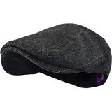 Asalinao Barett Cap Herren Damen Schiebermütze Schirmmütze Newsboy Flat Cap Baskenmütze Stil Kostüm Accessoires Sport Flatcap Schiebermütze Damen Herren Flache Mütze mit Schirm (E) - Einheitsgröße