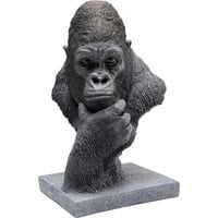 Kare Design Deko Objekt Thinking Gorilla Head, Accessoire, Tierfigur, handgearbeitet, AFFE, Artikelhöhe 49cm