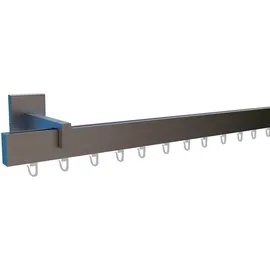 INDEKO Gardinenstange INDEKO "Consul", weiß, L:240cm Ø:20mm, Aluminium, Gardinenstangen, Innenlauf Komplett-Set inkl. Gleitern und Montagematerial