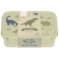 A Little Lovely Company ALLC Kinder Bento Lunchbox Brotdose 14x21 cm(Dinosaurier Grün)