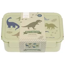 A Little Lovely Company ALLC Kinder Bento Lunchbox Brotdose 14x21 cm(Dinosaurier Grün)