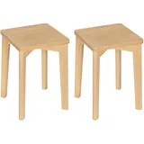 Woltu Esszimmerstuhl Massivholz beige