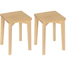 Woltu Esszimmerstuhl Massivholz beige