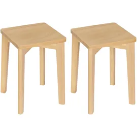 Woltu Esszimmerstuhl Massivholz beige