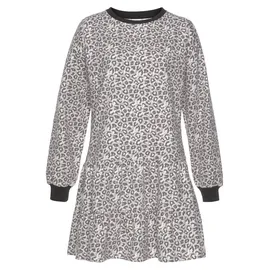 LASCANA Sweatkleid Schwarz/Weiß 36/38