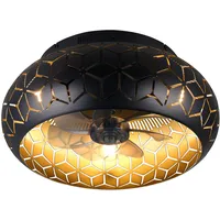Trio Bidar 50 cm Deckenventilator Schwarz