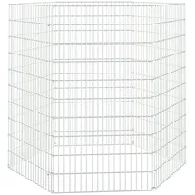 vidaXL Freilaufgehege 54 x 100 x 0 cm silber