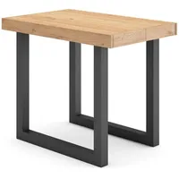 SKRAUT HOME Ausziehbarertisch, 222x90x73cm, Für 10 Gäste, Massivholz Beine,