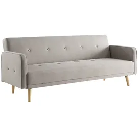 miliboo Sofa verstellbar 3 Plätze skandinavisches Design Naturfarbe Ulla