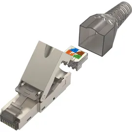 Hama Netzwerkstecker CAT 6A 10 Gbit/s Geschirmt Werkzeuglose Montage