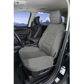 Walser Autositzbezug Billy aus echtem Leder grau ZIPP-IT 2 teilig