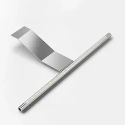 Möbel-LED-Schrankaufbauleuchte, Line Plus, kaltweiß, aluminiumoptik