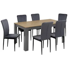 Home Affaire Bergamo 7-tlg. grau/grau/schwarz