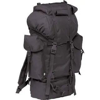 BWuM BUNDESWEHR KAMPFRUCKSACK 65L BW RUCKSACK ARMY ARMEE OUTDOOR TREKKING TASCHE, Farbe:Schwarz - 65 L