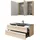Pelipal Serie 6025 3-tlg. 117 cm x 200 cm x 48 cm Waschtisch grau polar pinie quer NB