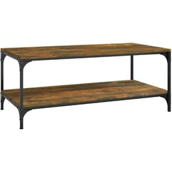 vidaXL Couchtisch Räuchereiche 100x50x40 cm Holzwerkstoff