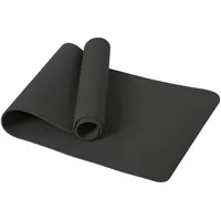 Narwhal Yogamatte TPE Rutschfest 6mm dick, Gymnastikmatte Sportmatte mit Tragegurt, Leichte Fitnessmatte für Yoga Pilates Workout Zuhause & Outdoor 183x61x0.6cm (Schwarz)