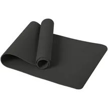 Narwhal Yogamatte TPE Rutschfest 6mm dick, Gymnastikmatte Sportmatte mit Tragegurt, Leichte Fitnessmatte für Yoga Pilates Workout Zuhause & Outdoor 183x61x0.6cm (Schwarz)