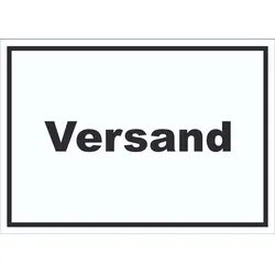 Versand Schild mit Text Lieferung shipping waagerecht A3 (297x420mm)