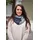 COLLEZIONE ALESSANDRO Winterlicher Loop Bianca " in jeans | Gr.: onesize