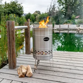 Petromax Feuertonne Pyron PX Raucharm Edelstahl