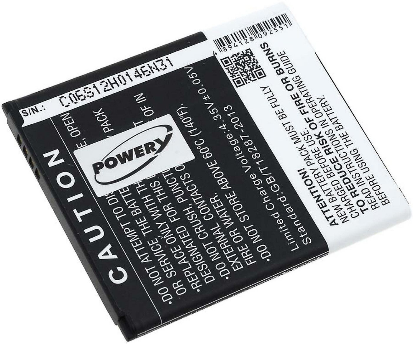 Powery Akku für Samsung SM-G310 Smartphone-Akku 1500 mAh (3.8 V) schwarz
