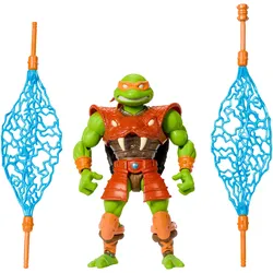 Masters Universe Origins Turtles Grayskull Michelangelo Actionfigur, Reptile Wars TMNT MOTU Spielzeug