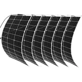 600W Solarpanel Kit 12V Flexibles Solar Panel 6 * 100W Solarplatten Monokristallines, Dächer, Wohnwagen, Boot, Sonnenkollektoren 600w eingestellt