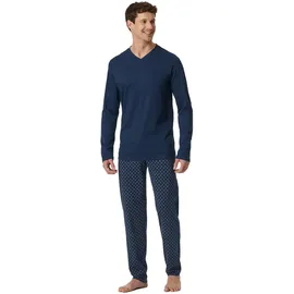 SCHIESSER Schlafanzug Casual Essentials in Admiral | Gr.: 54