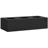 vidaXL Büro-Blumenkasten Anthrazit 90x40x23 cm Stahl