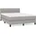 vidaXL Boxspringbett 140 x 200 cm Hellgrau