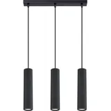 Sollux Lighting Karbon 3-flg. 45 cm schwarz Metall