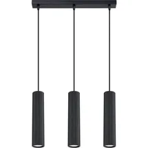 Sollux Lighting Karbon 3-flg. 45 cm schwarz Metall