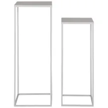 VCM Beja Blumenstand Satz von 2 Stk. grau.