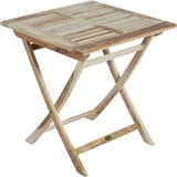 Gravidus Tisch Klapptisch Balkontisch Kaffeetisch Teak 70x70cm