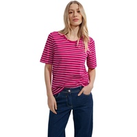 Cecil Damen Gestreiftes T-Shirt pink sorbet XS